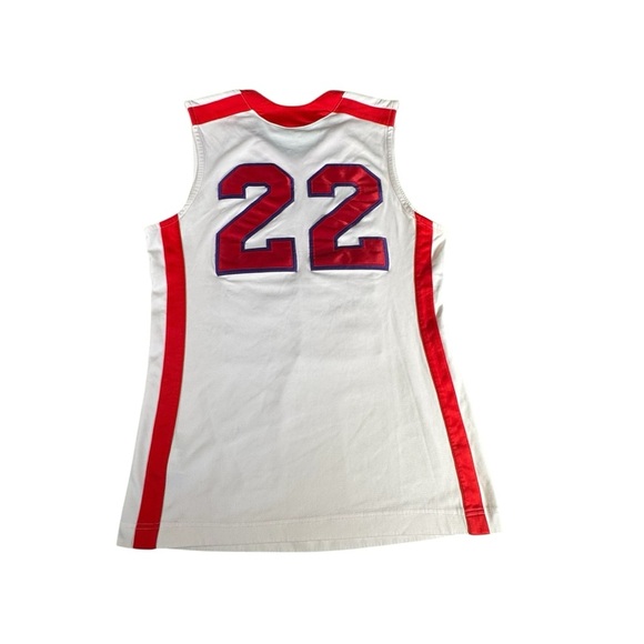 Nike Team Dri-FIT Lancers #22 Basketball Jersey White Red Medium M 392905-109 - Picture 9 of 12